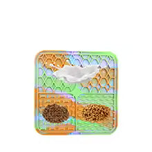 Slow Feeding Lick Pad - Calming Textured Mat for Pets