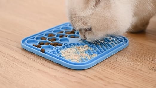 Slow Feeding Lick Pad - Calming Textured Mat for Pets