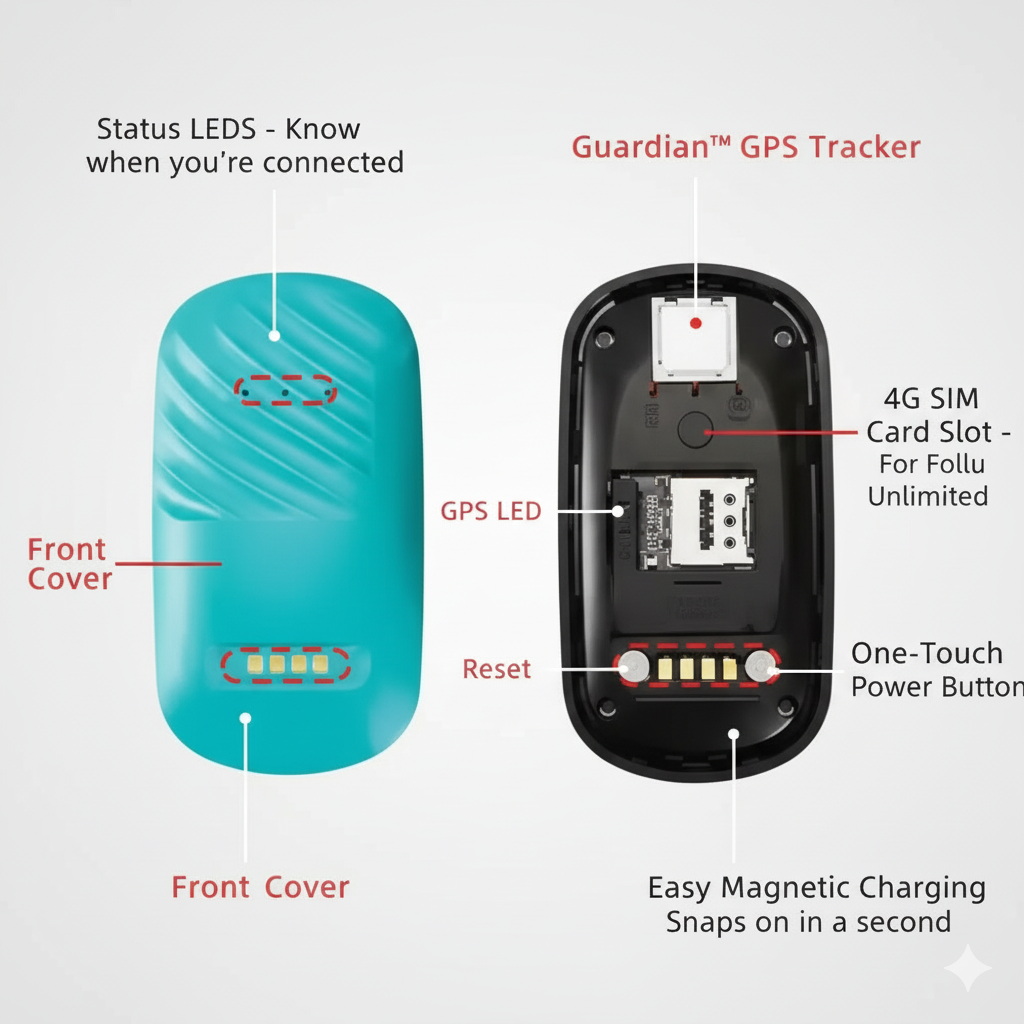 Guardian™ 4G Pet GPS Tracker with Real-Time Tracking & Virtual Fence