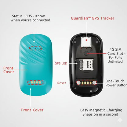 Guardian™ 4G Pet GPS Tracker with Real-Time Tracking & Virtual Fence