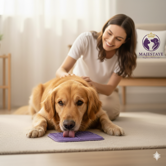 Slow Feeding Lick Pad - Calming Textured Mat for Pets