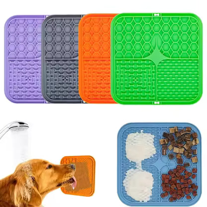 Slow Feeding Lick Pad - Calming Textured Mat for Pets